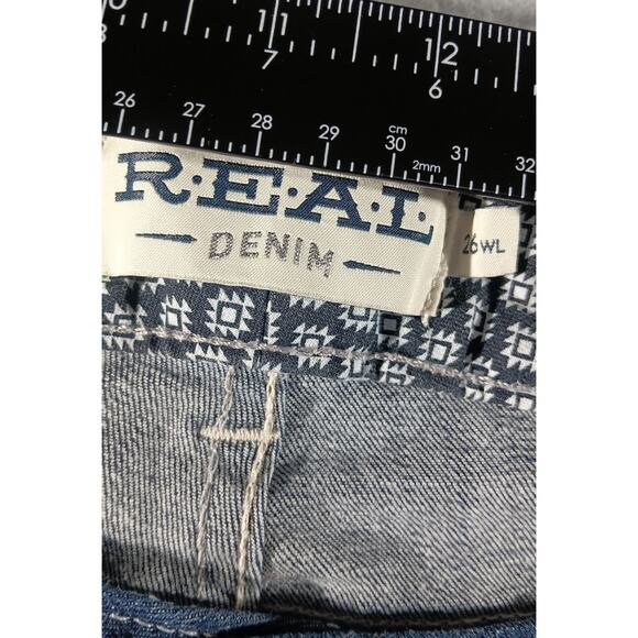 Ariat REAL Denim Skyla Straight Jeans Women’s Size 26WL Blue Medium Wash Western - Picture 6 of 8